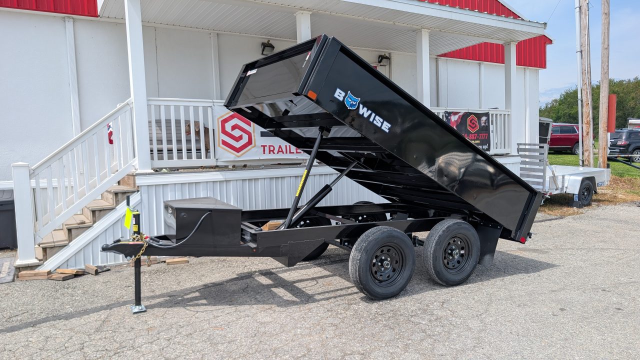 New 2027 BWise 6x10 Deckover Dump Trailer w/ One Piece Gate (10K)