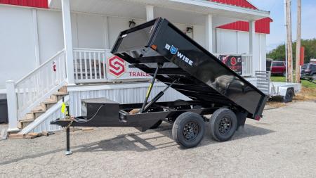 New 2027 BWise 6x10 Deckover Dump Trailer w/ One Piece Gate (10K)