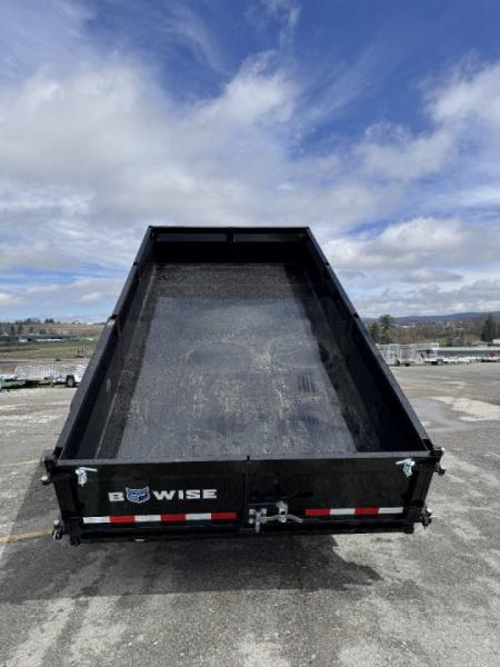 New 2027 BWise 6'9" x 14 HD Lo Pro Equipment Dump w/ Combo Gate