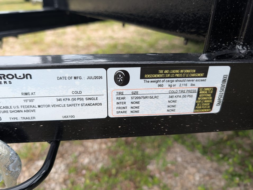 New 2026 6X10 Triple Crown Utility Trailer