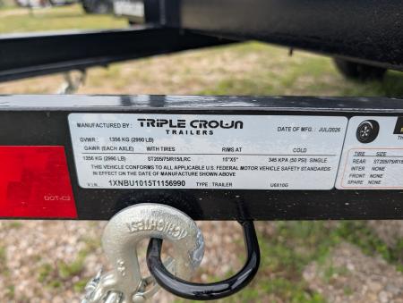 New 2026 6X10 Triple Crown Utility Trailer