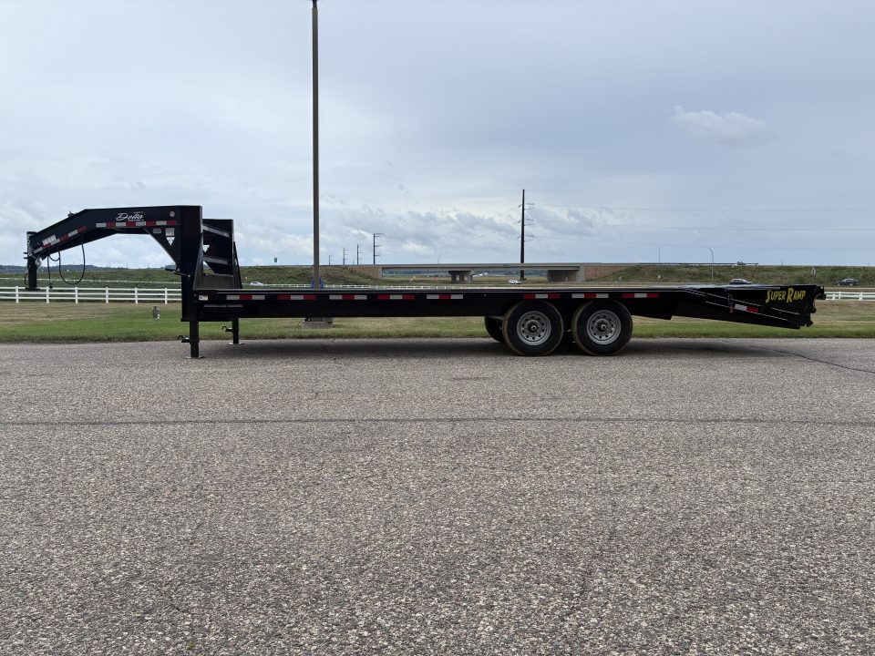 New 2026 Delta Trailers 25'x 8'6" 27GN Flatbed Trailer