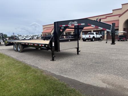 New 2026 Delta Trailers 25'x 8'6" 27GN Flatbed Trailer