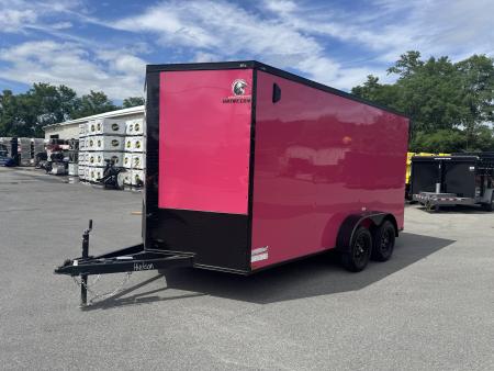 New 2027 Quality Cargo 7X14TA Cargo / Enclosed Trailer *PINKW/ BLACK