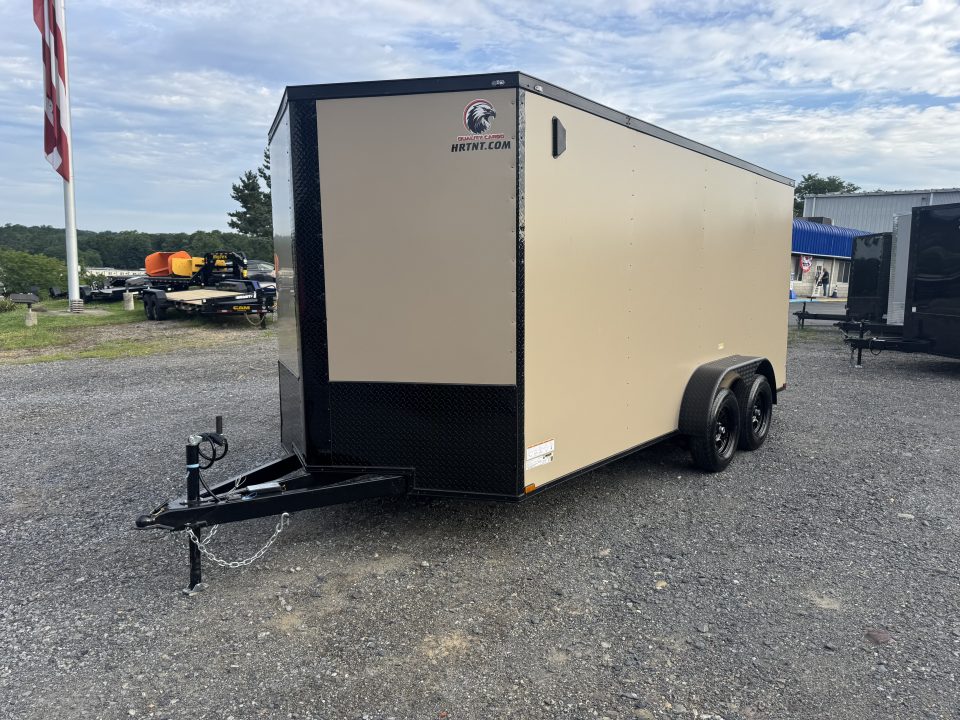 New 2027 Quality Cargo 7X16TA Cargo / Enclosed Trailer *TAN W/ BLACK
