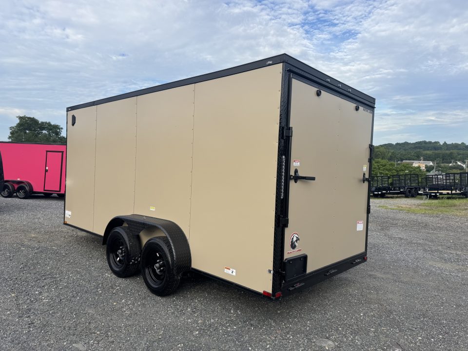 New 2027 Quality Cargo 7X16TA Cargo / Enclosed Trailer *TAN W/ BLACK