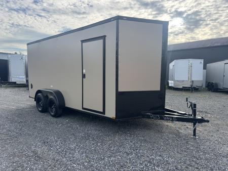 New 2027 Quality Cargo 7X16TA Cargo / Enclosed Trailer *TAN W/ BLACK