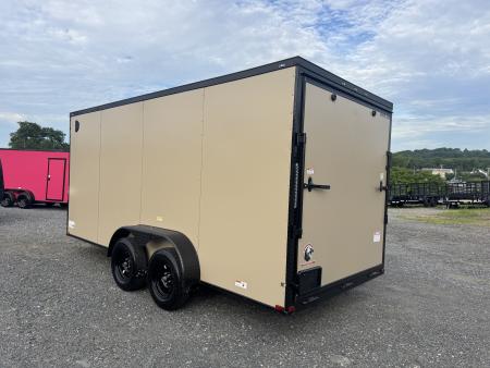 New 2027 Quality Cargo 7X16TA Cargo / Enclosed Trailer *TAN W/ BLACK