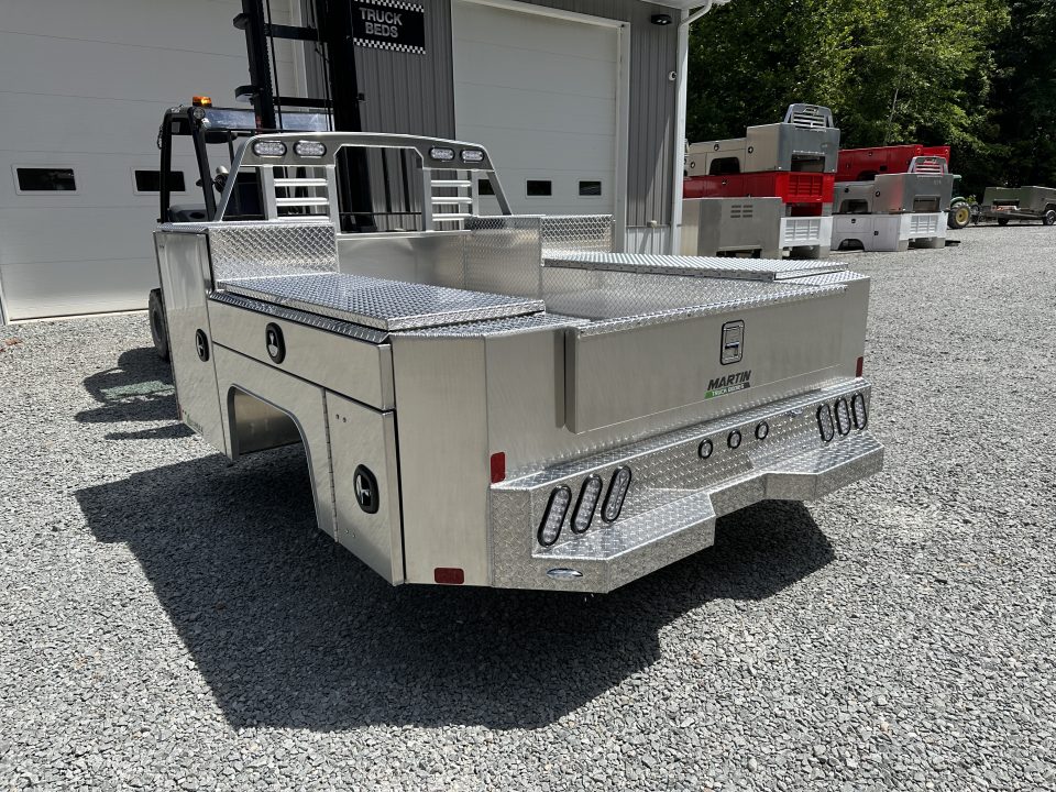 New Martin Truck Bodies Aluminum Gooseneck Service Body DRW 8' Diamond Tread *Clear Lens * Back Window Cut Out Gooseneck Bodies