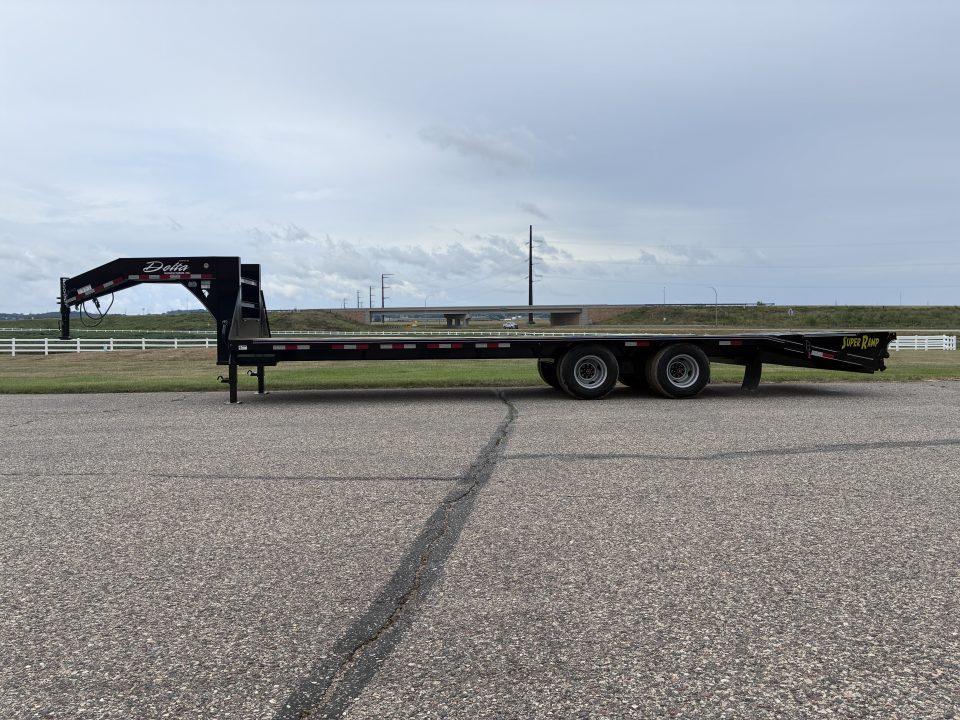 New 2026 Delta Trailers 28' x 8'6" 201GN Flatbed Trailer