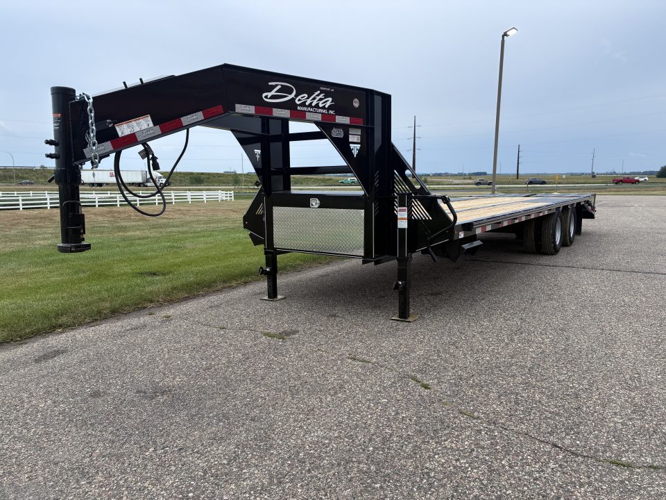New 2026 Delta Trailers 28' x 8'6" 201GN Flatbed Trailer