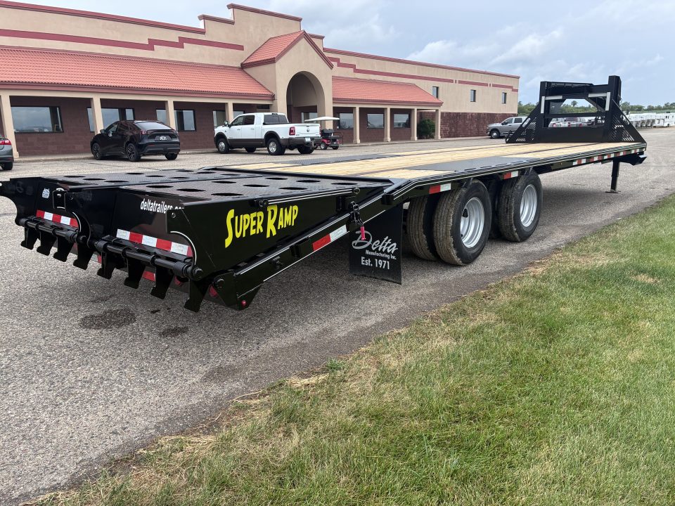 New 2026 Delta Trailers 28' x 8'6" 201GN Flatbed Trailer