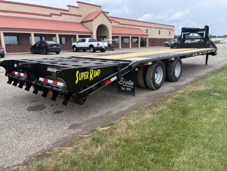 New 2026 Delta Trailers 28' x 8'6" 201GN Flatbed Trailer