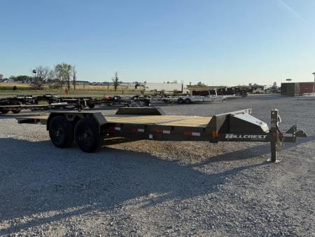 New 2027 Hillcrest Black-Grey 82 x16'+4' 15.4k Partial Tilt Trailer