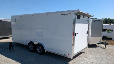 New 2026 Legend 8x20 + 3 Flat-Top V-Nose Cargo Trailer w/ Ramp (84" Inside!)