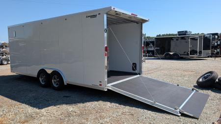 New 2026 Legend 8x20 + 3 Flat-Top V-Nose Cargo Trailer w/ Ramp (84" Inside!)