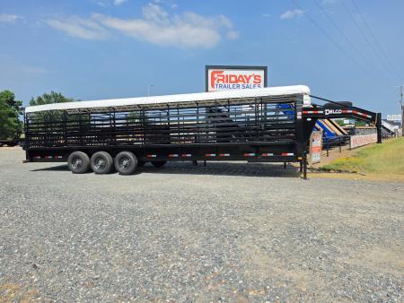 New 2027 Delco Trailers B8 32' Bar Top 6'/8" wide Cattleman Series Livestock Trailer Stock / Stock Combo Trailer