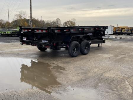 New 2026 Load Trail 83x16 Low-Pro 14k w/2ft Sides & 7ga Floor Dump Trailer