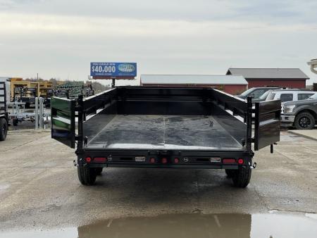 New 2026 Load Trail 83x16 Low-Pro 14k w/2ft Sides & 7ga Floor Dump Trailer