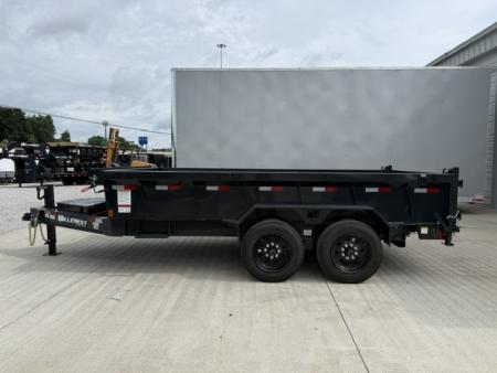 New Hillcrest Dump 7x14 17.6k 2' BP W/ HD Tube Ramps