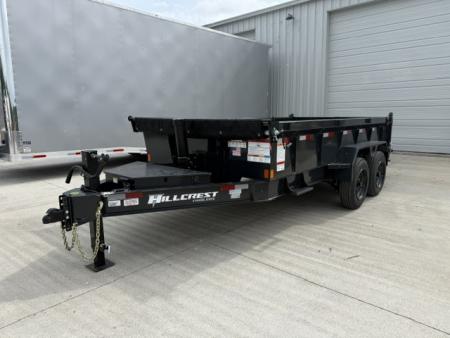 New Hillcrest Dump 7x14 17.6k 2' BP W/ HD Tube Ramps