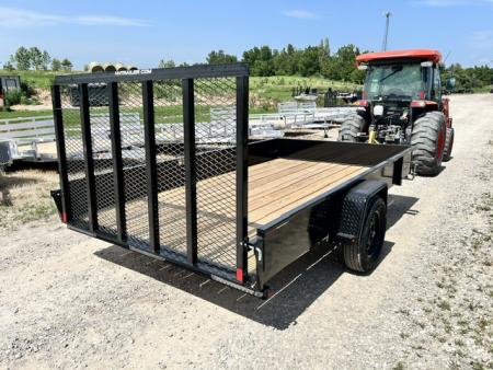 New 2026 H&H Trailers 82X12 SOLID SIDE W/GATE Utility Trailer
