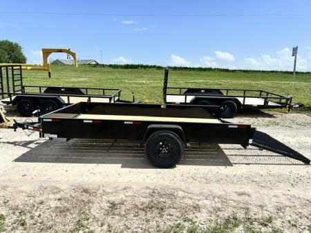 New 2026 H&H Trailers 82X12 SOLID SIDE W/GATE Utility Trailer