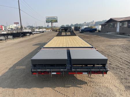 New 2027 Lamar 8x20+5 20k Gooseneck Flatbed Equipment Trailer