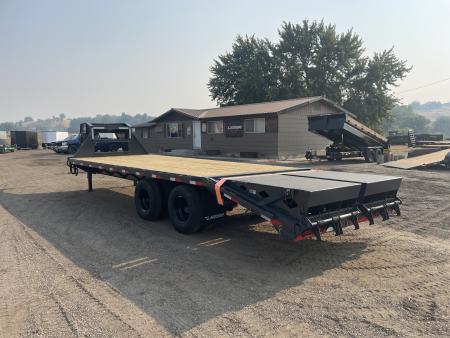 New 2027 Lamar 8x20+5 20k Gooseneck Flatbed Equipment Trailer