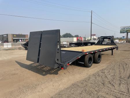 New 2027 Lamar 8x20+5 20k Gooseneck Flatbed Equipment Trailer
