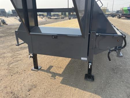 New 2027 Lamar 8x20+5 20k Gooseneck Flatbed Equipment Trailer