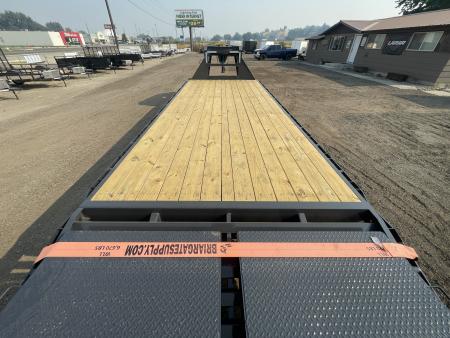 New 2027 Lamar 8x20+5 20k Gooseneck Flatbed Equipment Trailer