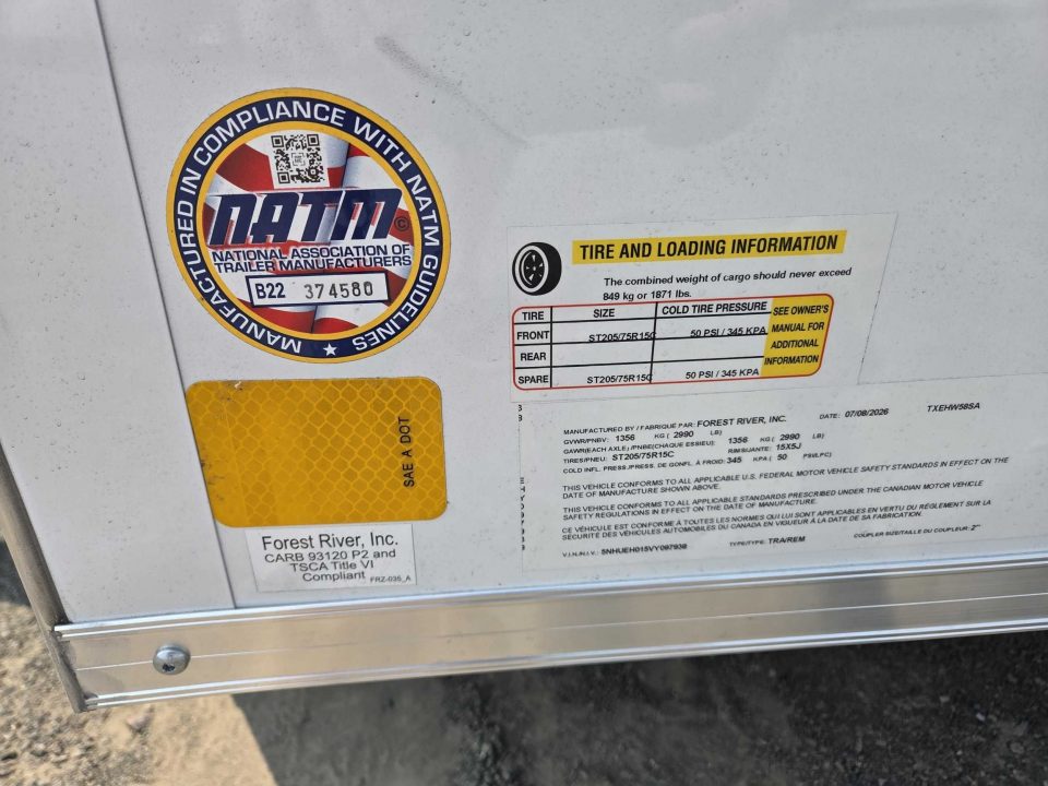 2027 5×8 Enclosed Cargo Trailer photo 5