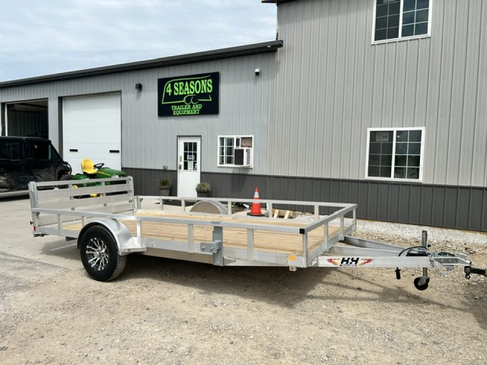 New 2026 H&H Trailers 82"X14' SA ALUMINUM HD 5K BRAKES AXLE Utility Trailer