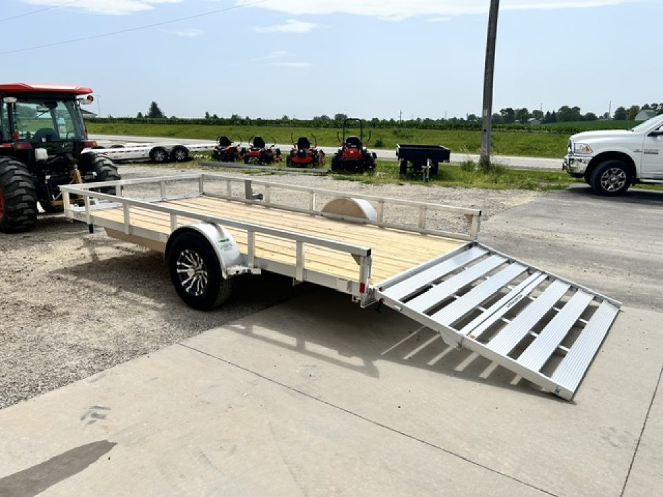 New 2026 H&H Trailers 82"X14' SA ALUMINUM HD 5K BRAKES AXLE Utility Trailer