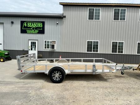 New 2026 H&H Trailers 82"X14' SA ALUMINUM HD 5K BRAKES AXLE Utility Trailer