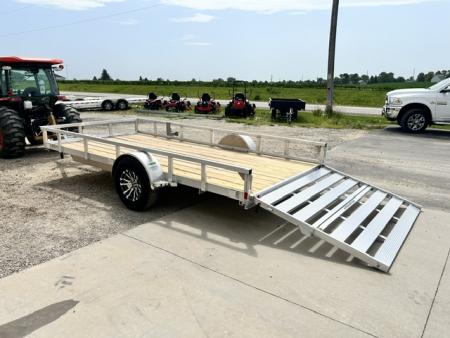 New 2026 H&H Trailers 82"X14' SA ALUMINUM HD 5K BRAKES AXLE Utility Trailer