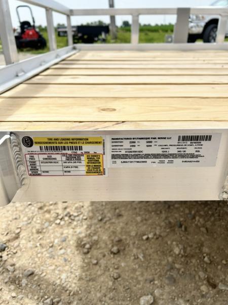 New 2026 H&H Trailers 82"X14' SA ALUMINUM HD 5K BRAKES AXLE Utility Trailer