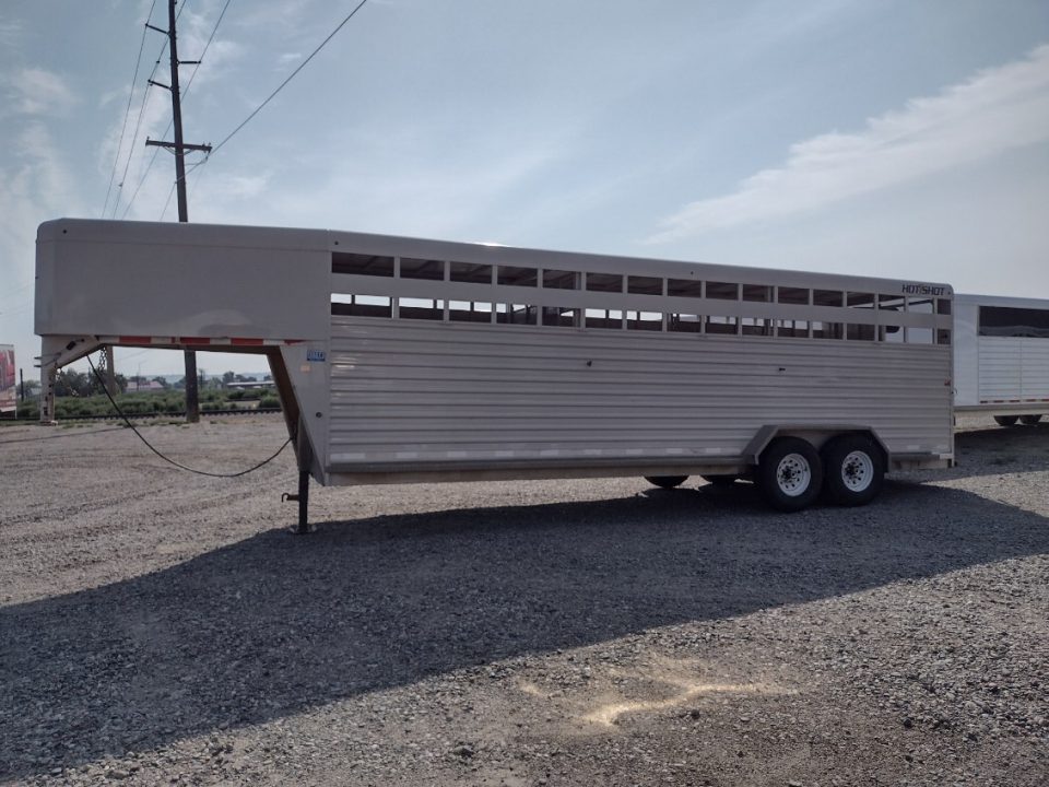 Used 2016 Trails West Hotshot 24' Stock Trailer