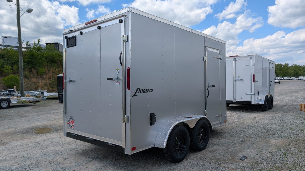 New 2027 Homesteader 7x12 Tandem Intrepid V-Nose Cargo Trailer w/ Ramp Door