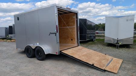 New 2027 Homesteader 7x12 Tandem Intrepid V-Nose Cargo Trailer w/ Ramp Door