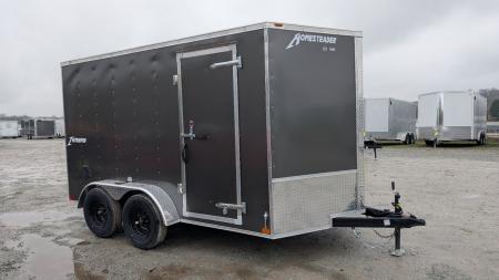 New 2027 Homesteader 7x12 Tandem Intrepid V-Nose Cargo Trailer w/ Ramp