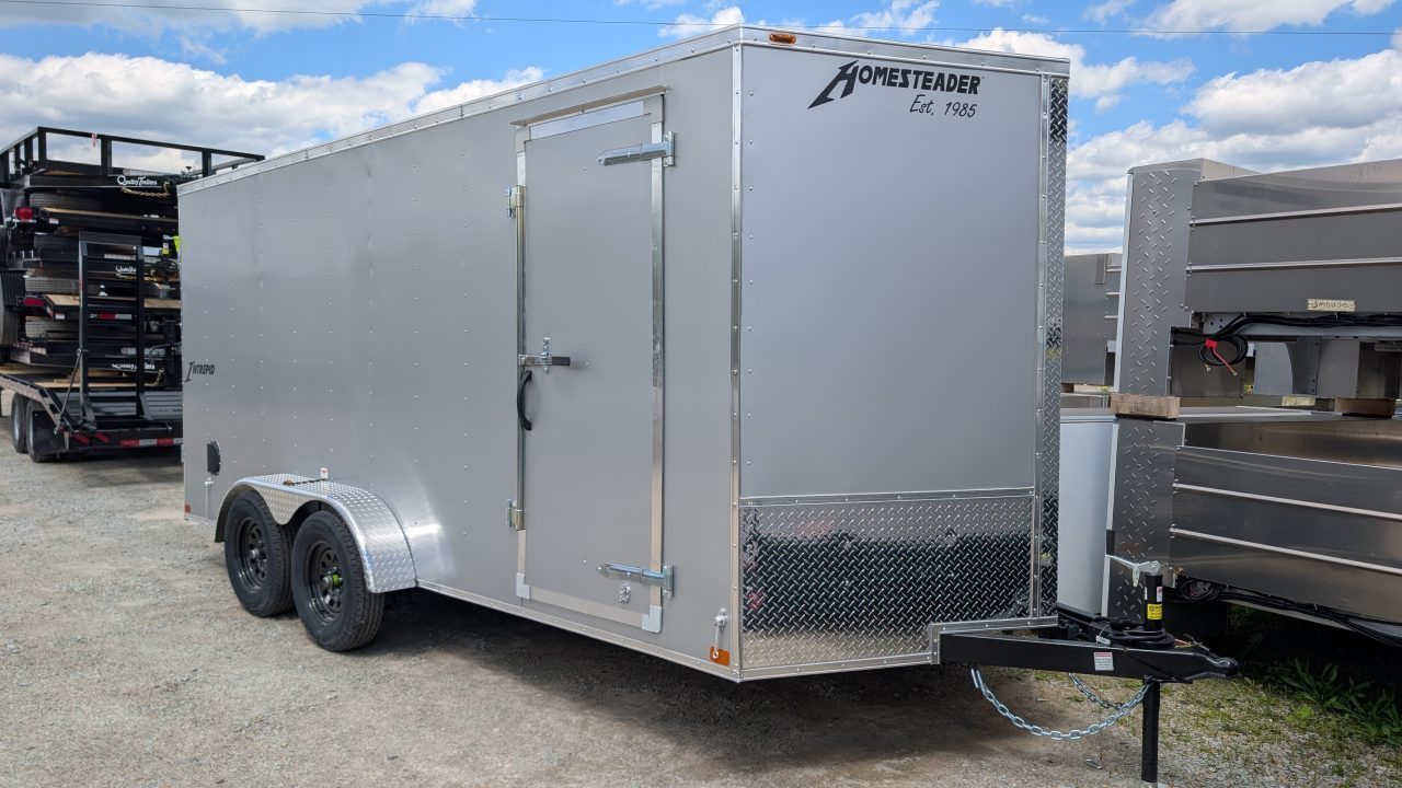 New 2027 Homesteader 7x14 Intrepid V-Nose Cargo Trailer w/ Ramp Door