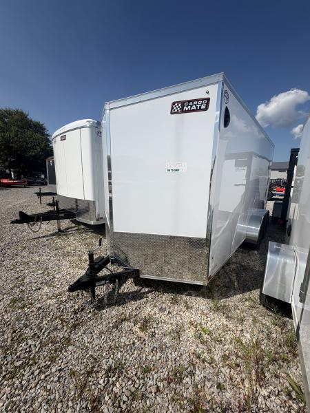 New 2027 CARGO MATE ENCLOSED EHW716TA2-24 7X16 TA RAMP DOOR (GVW:7000) WHITE