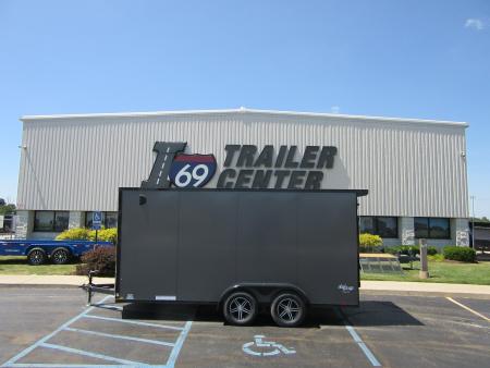 New 2026 Cargo Express 7 x16 KE-DX8416-070 Cargo / Enclosed Trailer 7K / Black Trim / Rear Flare