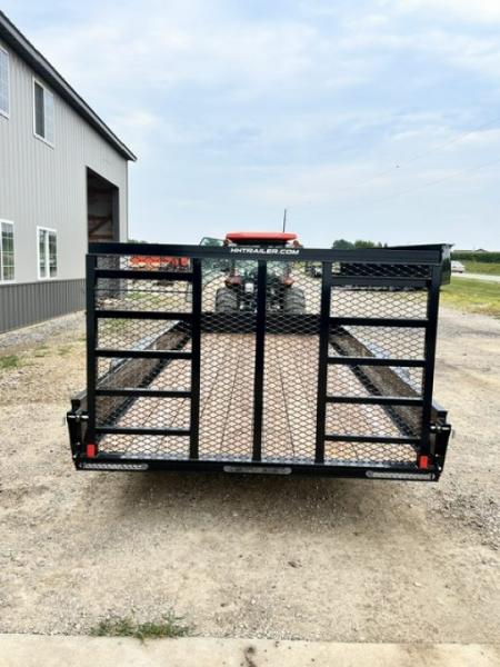 New 2026 H&H Trailers 82"X16' SOLID SIDE 7K GVWR 4' GATE Utility Trailer