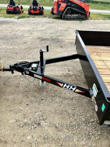 New 2026 H&H Trailers 82"X16' SOLID SIDE 7K GVWR 4' GATE Utility Trailer