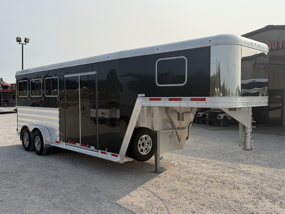 New 2026 Featherlite 3 Horse Gooseneck Premier Tack Horse Trailer