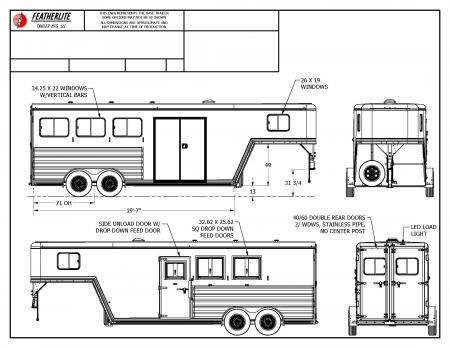 New 2026 Featherlite 3 Horse Gooseneck Premier Tack Horse Trailer