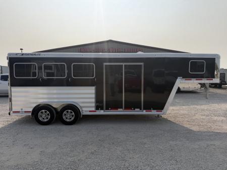 New 2026 Featherlite 3 Horse Gooseneck Premier Tack Horse Trailer